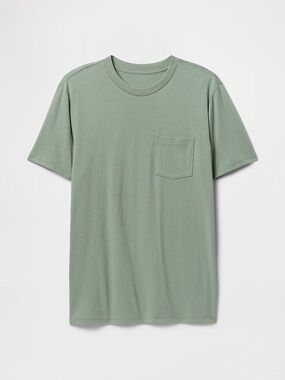 GAP Men’s Standard Fit Organic Cotton Pocket Tee - Sage Green
